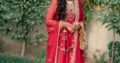 Bridal tail lehnga Deep pink color