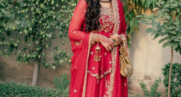 Bridal tail lehnga Deep pink color