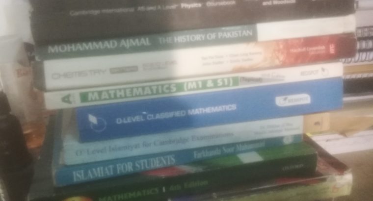 Complete Book Set. NUST Engineering MCQS, A levels, O levels, SAT.