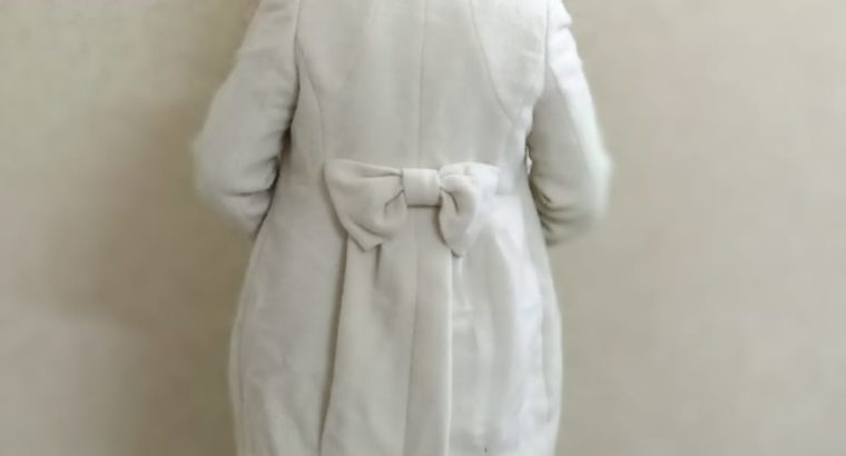 White Colored Winter Coat- Korean Style