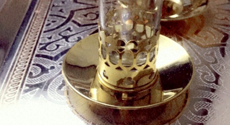 Gold Plated Arabic Coffee-Mirra-Cawa-Gahwa Cups