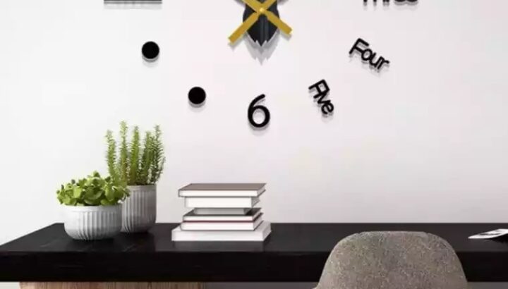 3D wall clock