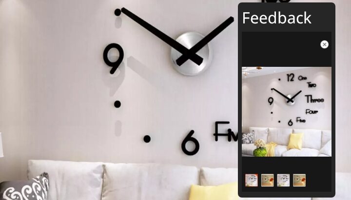 3D wall clock