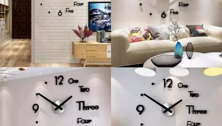 3D wall clock