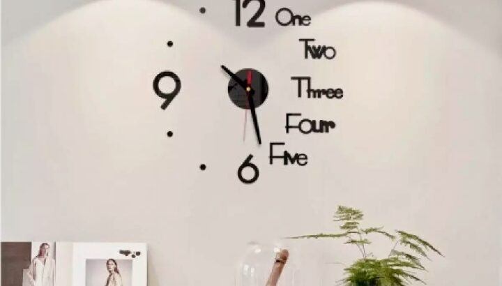 3D wall clock