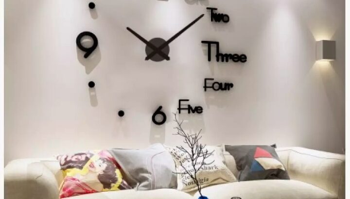 3D wall clock