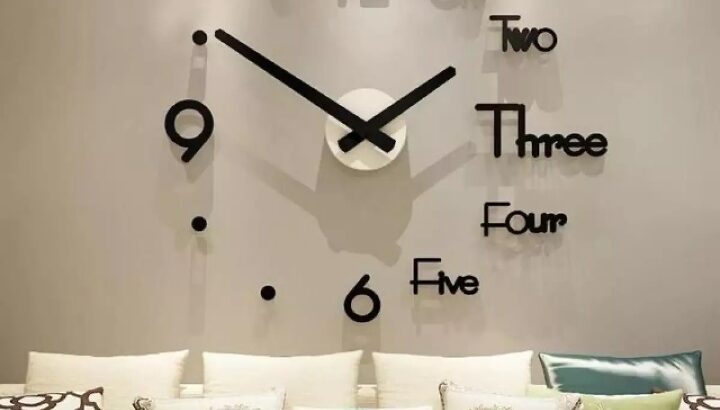 3D wall clock