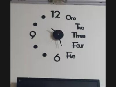 3D wall clock