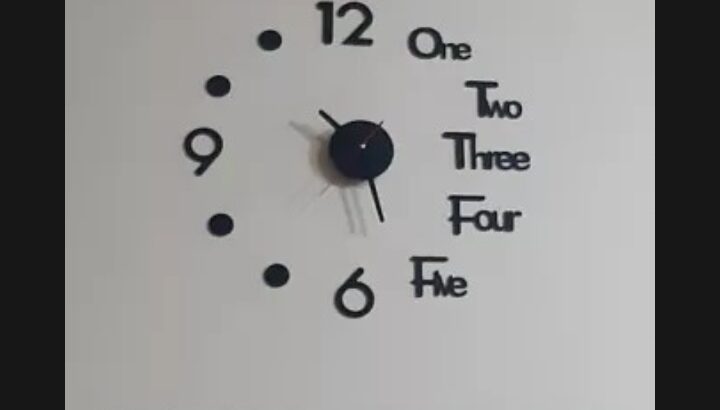 3D wall clock