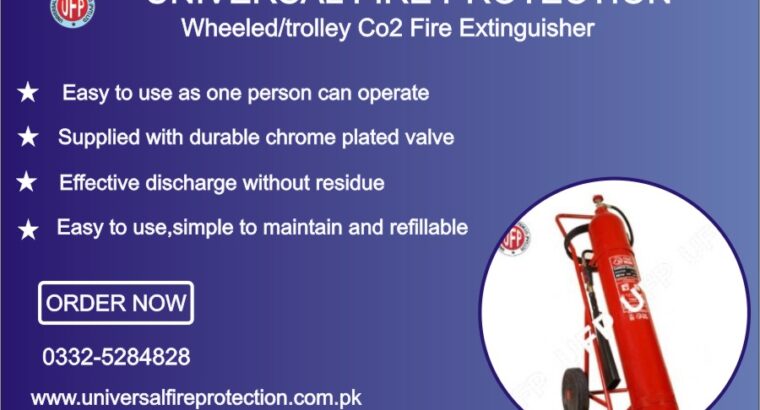 Wheeled – Trolley CO2 Fire Extinguisher