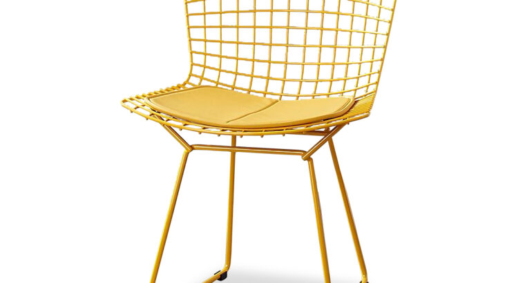 Yellow Cushion Chair | Visitor Chair | Office Chair