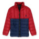 Red with Navy Blue Puffer Jacket for Kids