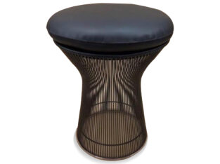 Leather Stool | Stool | Black resting stool