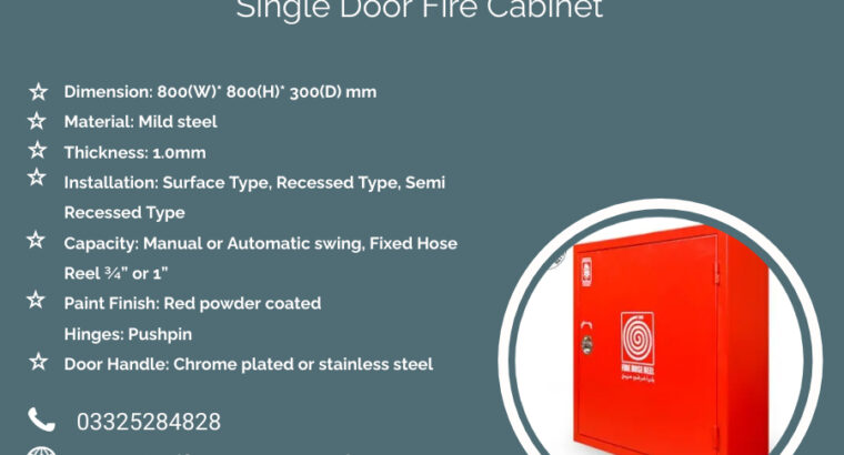 Single Door Fire Cabinet