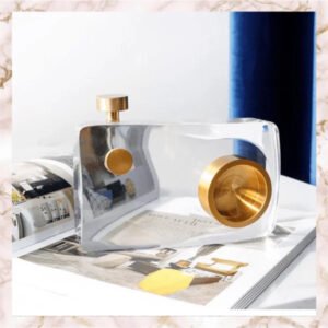 Brass & Crystal Camera | Office Accessories