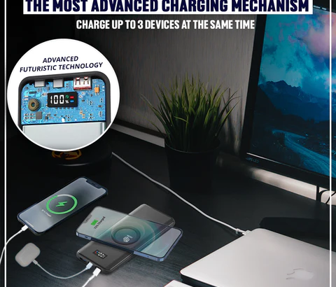 Wireless Charging 10,000 mAh Fast Charging Power Bank