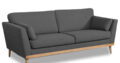 Black 2 Seater Sofa | Visitor Sofa | Stylish Furniture