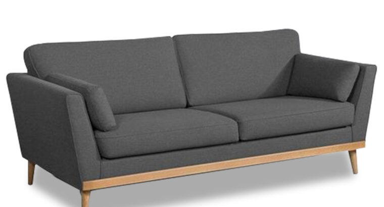 Black 2 Seater Sofa | Visitor Sofa | Stylish Furniture