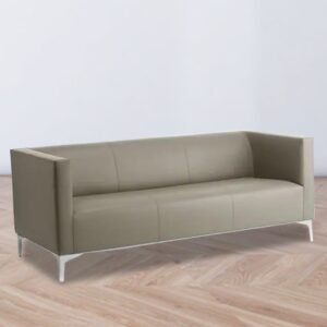 Black 3 Seater Sofa | Visitor Sofa | Stylish Furniture