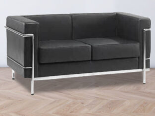 2 Seater Black Sofa | Visitor Sofa | Stylish Furniture