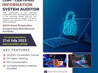 CISA – Certified System Auditor CISA Exam Preparation Certified Consultant