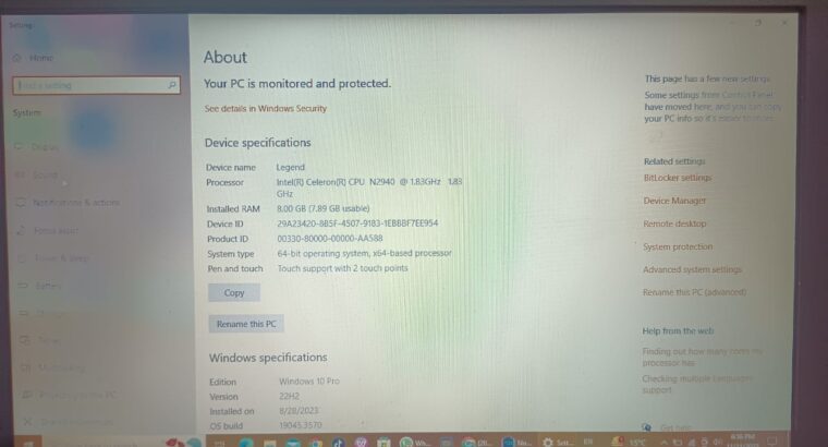 Laptop for sale in Lahore, Punjab