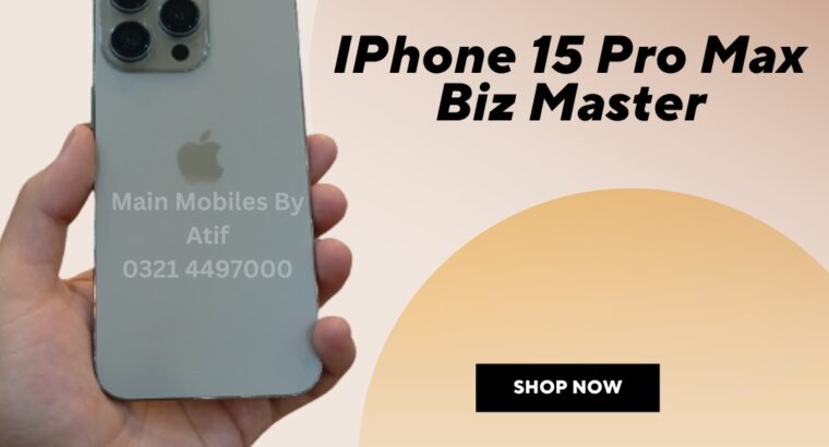 Latest iPhone Models Available at Main Mobile By Atif Lahore