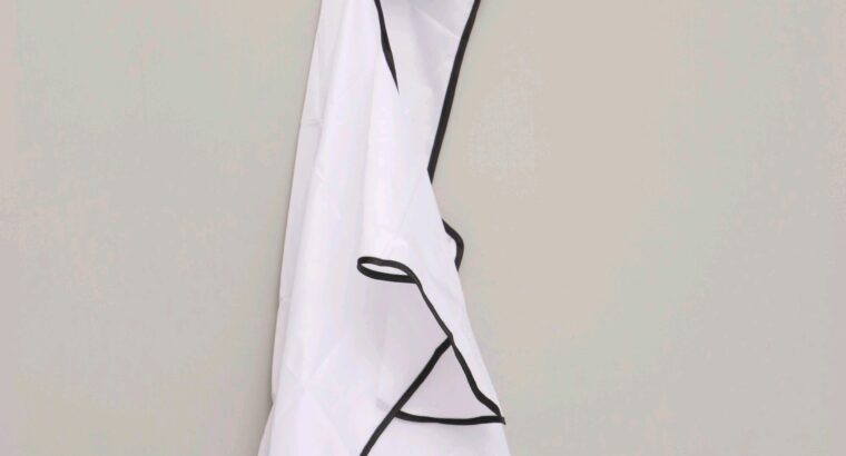 Name: Beard Bib Apron Size: 122x81cm Material: Cotton Color: White Adjustab