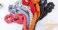 Fashion Dot Print Bow Satin Long Ribbon Ponytail Scarf Hair Tie Scrunchies