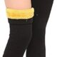 1 Pair Knee Brace Thermal Winter Sleeves Long Warm Leg Sleeve Wool Pad Supp