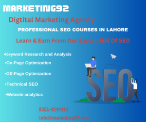 Advanced SEO Courses & Trainings In Lahore, Pakistan | Marketing92
