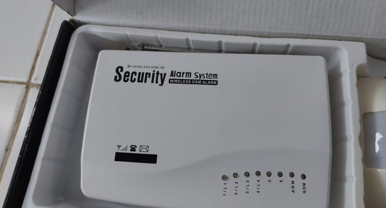 Security alarm system GSM enabled