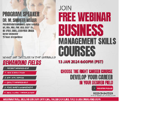 FREE Webinar on Business Management Courses!