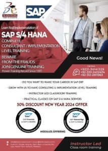 SAP S4 HANA Training and Certification.