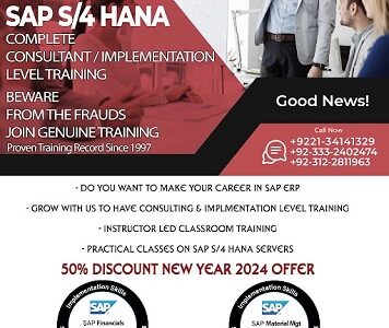 SAP S4 HANA Training and Certification.