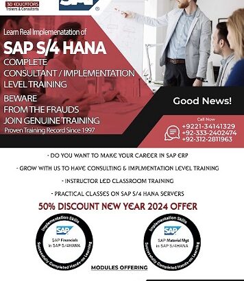 SAP S4 HANA Training and Certification.