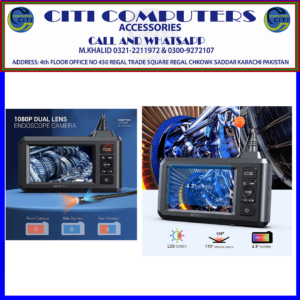 DEPSTECH Dual Lens Industrial Endoscope, 1080P Digital Borescope Inspection