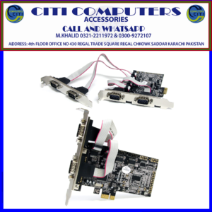 StarTech 4 Port Native PCI Express RS232 Serial Adapter Card with 16550 UAR
