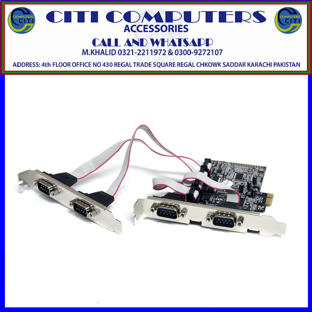StarTech 4 Port Native PCI Express RS232 Serial Adapter Card with 16550 UAR - photo 2