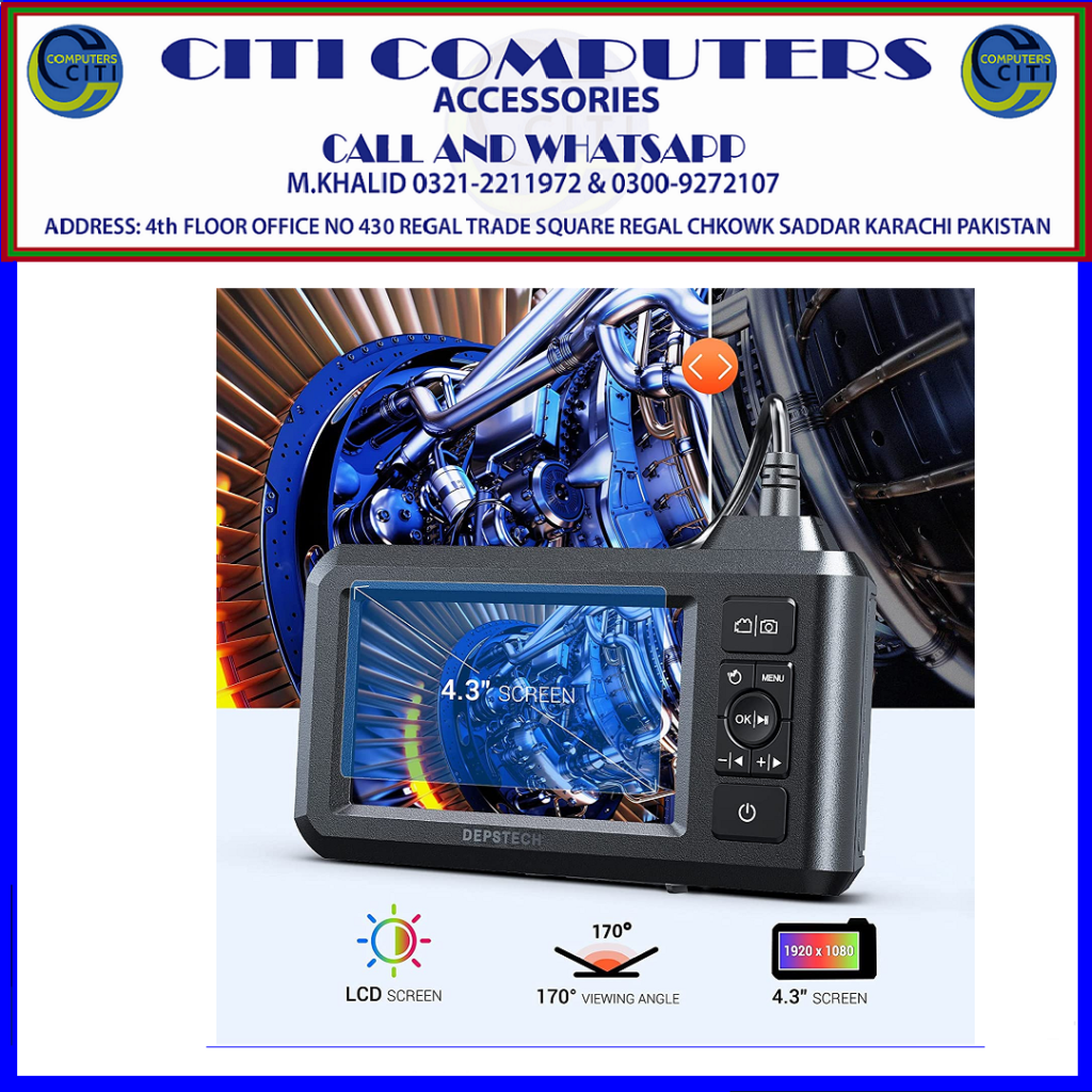 DEPSTECH Dual Lens Industrial Endoscope, 1080P Digital Borescope Inspection - photo 4
