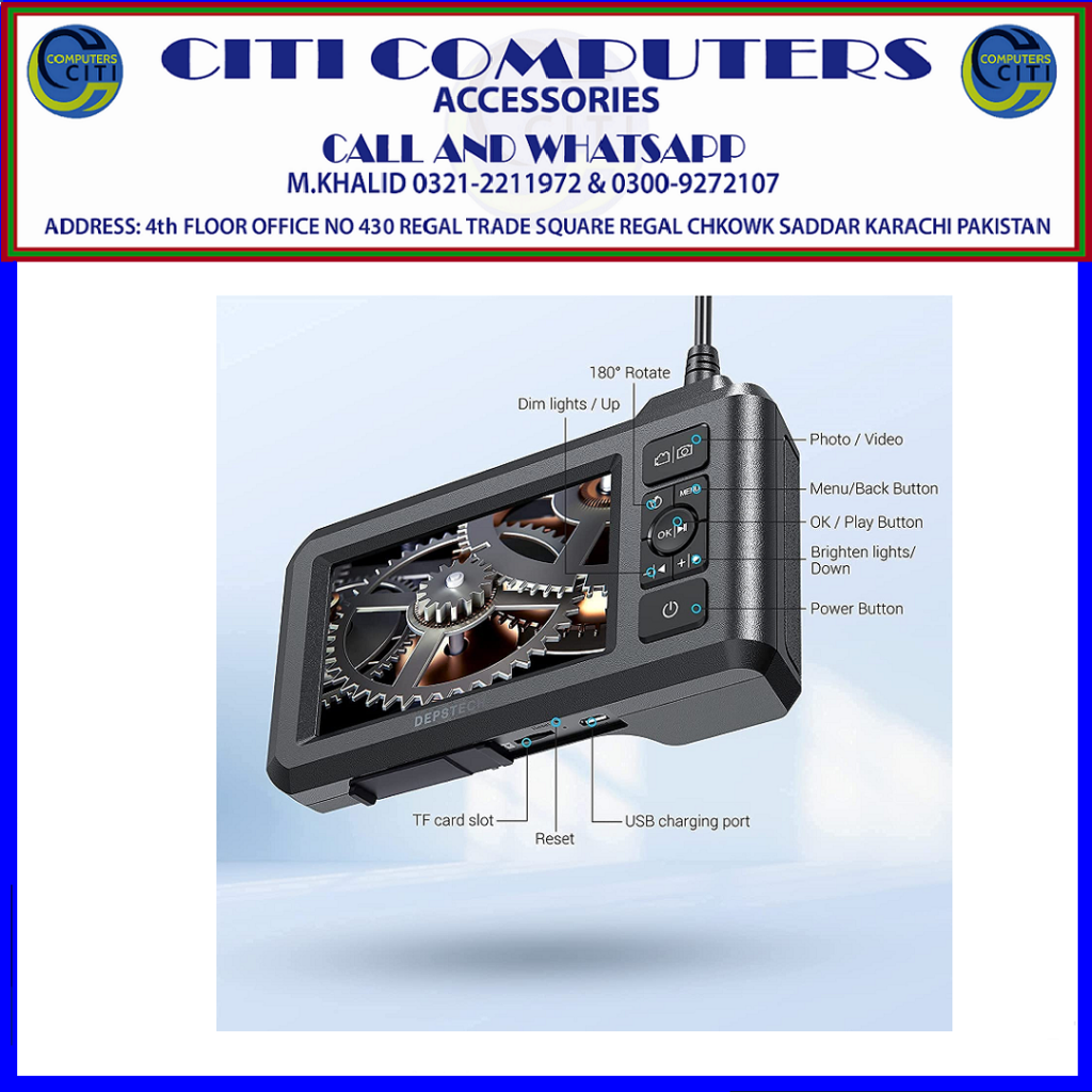 DEPSTECH Dual Lens Industrial Endoscope, 1080P Digital Borescope Inspection - photo 8