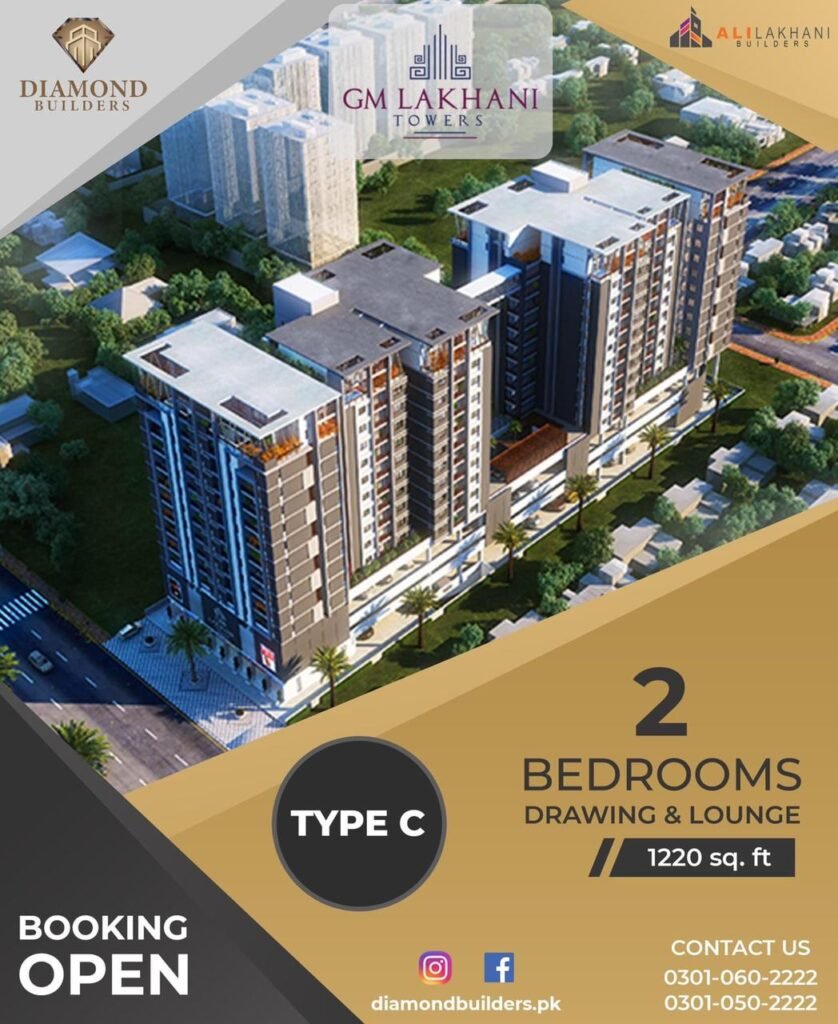 3 Bed, 4 Bath Drawing Dinning Apartment for sale – GM Lakhani Tower (Call 03452326477) - photo 4
