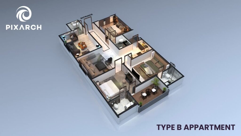 3 Bed, 4 Bath Drawing Dinning Apartment for sale – GM Lakhani Tower (Call 03452326477) - photo 5