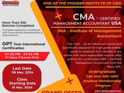 Become CMA – Certified Management Accountant