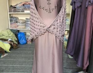 Cotton Embroidered Full Abaya