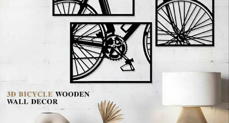 Black Bicycle Wall Sticker Modern Home Decor