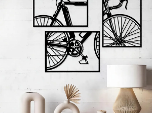 Black Bicycle Wall Sticker Modern Home Decor