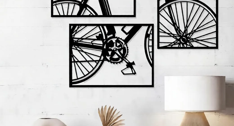 Black Bicycle Wall Sticker Modern Home Decor