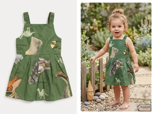 Sando Strap Frock for baby girls