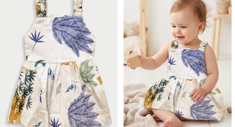 Sando Strap Frock for baby girls